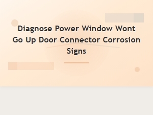 How to Diagnose a Stuck Power Window