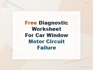Diagnose a Car Window Motor Circuit with a Free Worksheet